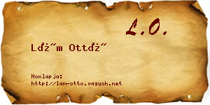 Lám Ottó névjegykártya